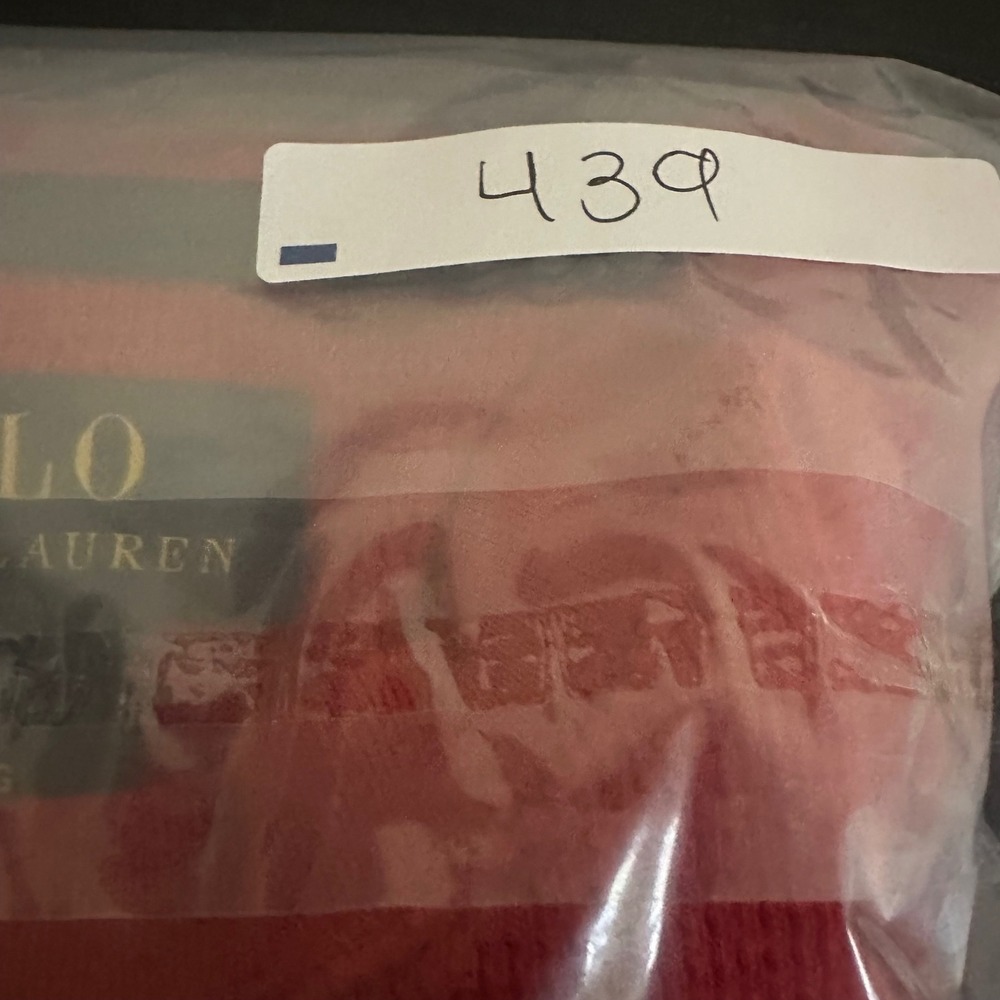 Polo Ralph Lauren Mens Red Waffle Knit Thermal Long Sleeve Shirt Large L 439 - Picture 7 of 7